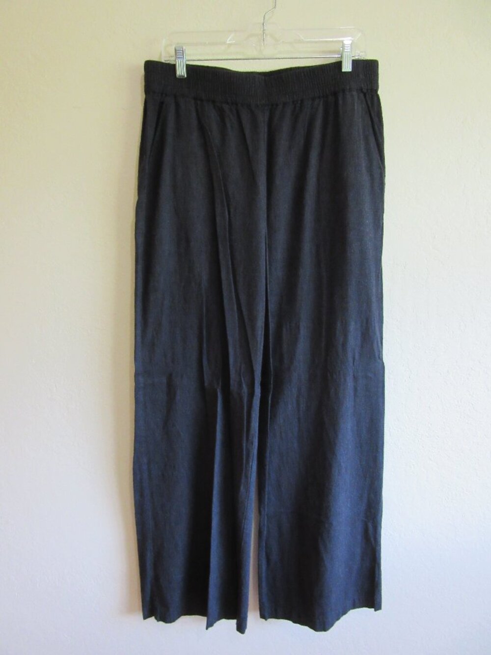 MARINE LAYER Blue Wide Leg L Casual Pants